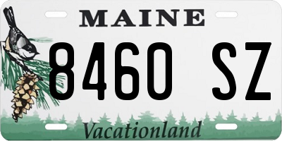 ME license plate 8460SZ