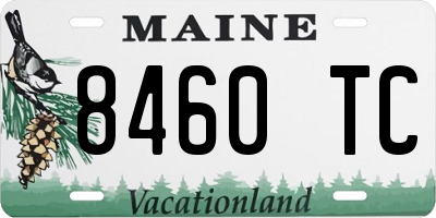 ME license plate 8460TC