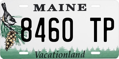 ME license plate 8460TP