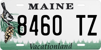 ME license plate 8460TZ