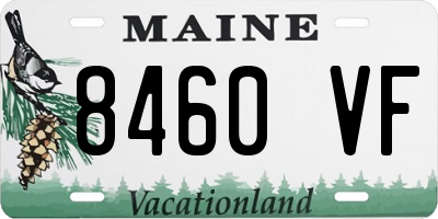 ME license plate 8460VF