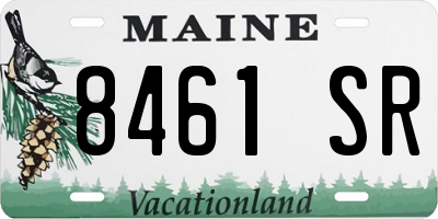 ME license plate 8461SR