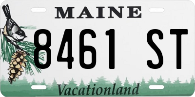 ME license plate 8461ST