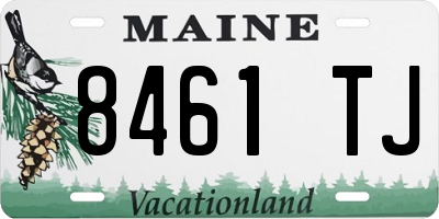 ME license plate 8461TJ
