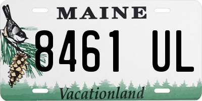 ME license plate 8461UL