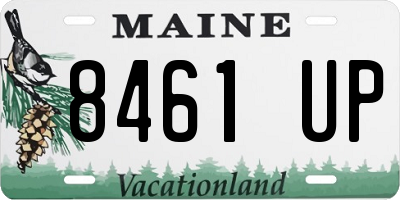 ME license plate 8461UP