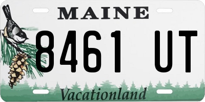 ME license plate 8461UT