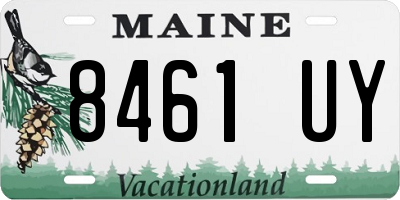 ME license plate 8461UY