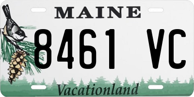 ME license plate 8461VC