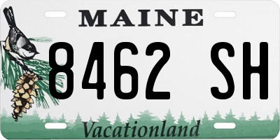 ME license plate 8462SH