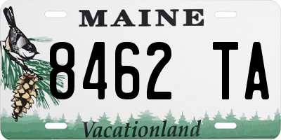ME license plate 8462TA