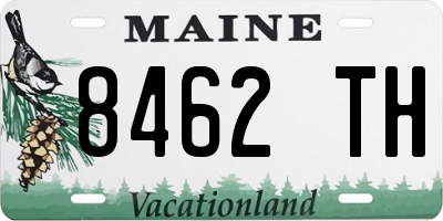 ME license plate 8462TH