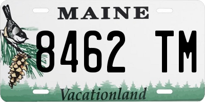 ME license plate 8462TM