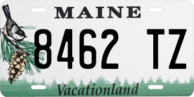 ME license plate 8462TZ