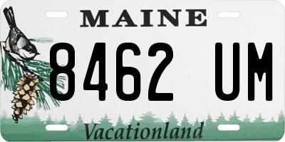 ME license plate 8462UM