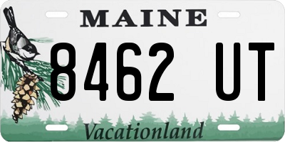 ME license plate 8462UT