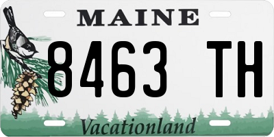 ME license plate 8463TH