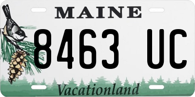 ME license plate 8463UC