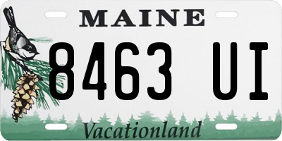 ME license plate 8463UI