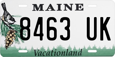 ME license plate 8463UK