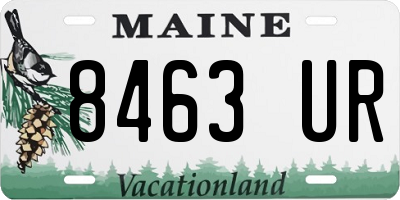 ME license plate 8463UR