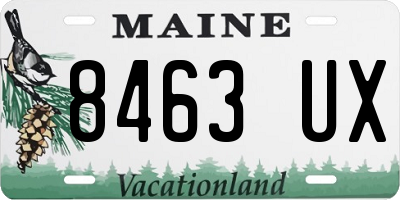 ME license plate 8463UX