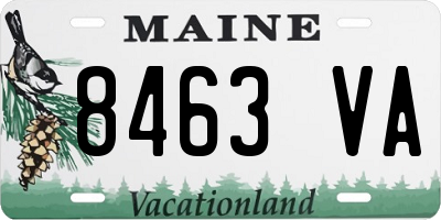 ME license plate 8463VA