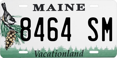 ME license plate 8464SM