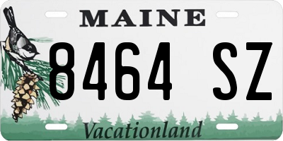 ME license plate 8464SZ