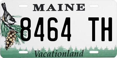 ME license plate 8464TH