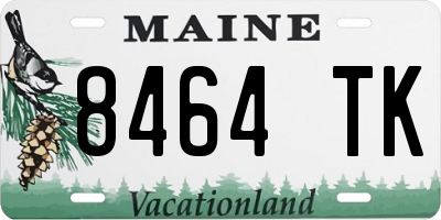 ME license plate 8464TK