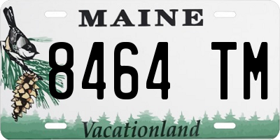 ME license plate 8464TM