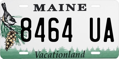 ME license plate 8464UA