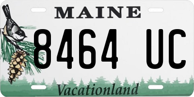 ME license plate 8464UC