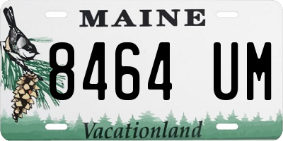 ME license plate 8464UM