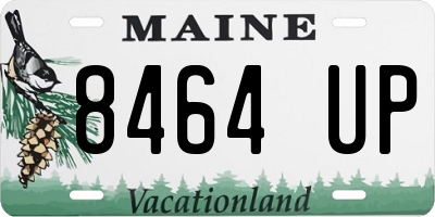 ME license plate 8464UP