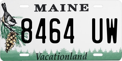 ME license plate 8464UW