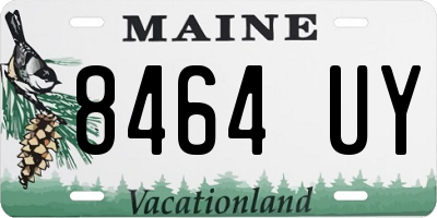 ME license plate 8464UY