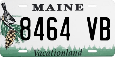 ME license plate 8464VB