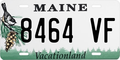 ME license plate 8464VF