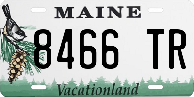ME license plate 8466TR