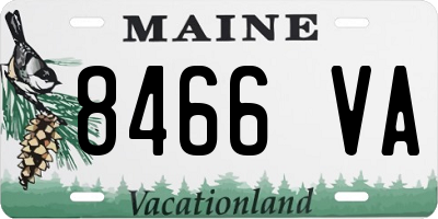 ME license plate 8466VA