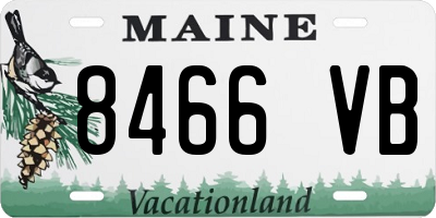 ME license plate 8466VB