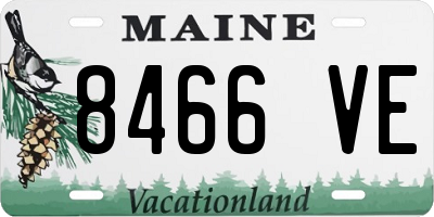 ME license plate 8466VE