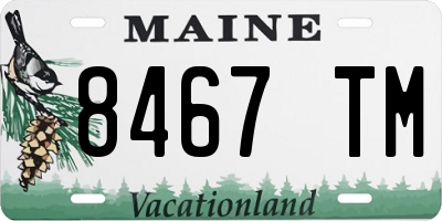 ME license plate 8467TM