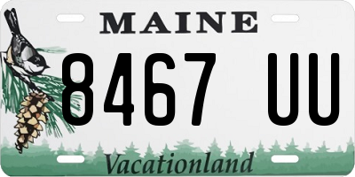 ME license plate 8467UU