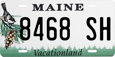 ME license plate 8468SH