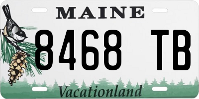 ME license plate 8468TB