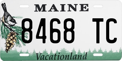 ME license plate 8468TC