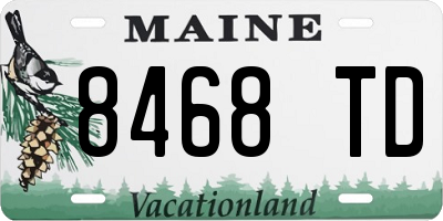 ME license plate 8468TD